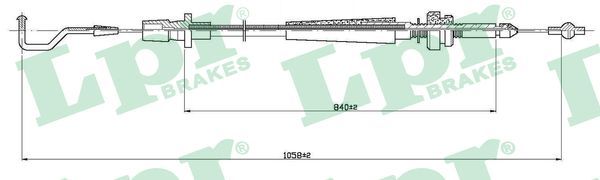 Тросик газа LPR C0003A