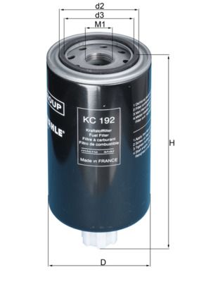 Топливный фильтр MAHLE KC192
