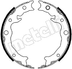 Комплект тормозных колодок, стояночная тормозная система METELLI 530538