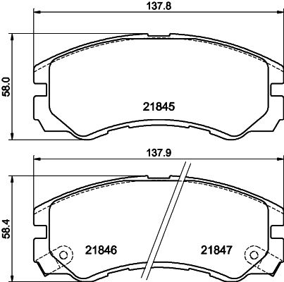 Комплект тормозных колодок, дисковый тормоз PAGID 8DB355016611