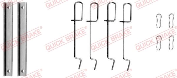 Комплектующие, колодки дискового тормоза QUICK BRAKE 1091151