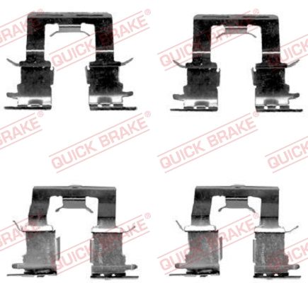 Комплектующие, колодки дискового тормоза QUICK BRAKE 1091620