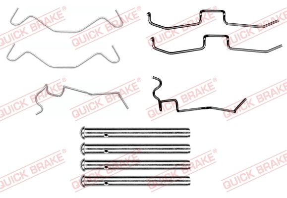 Комплектующие, колодки дискового тормоза QUICK BRAKE 1091650