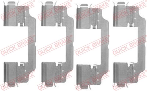 Комплектующие, колодки дискового тормоза QUICK BRAKE 1091716