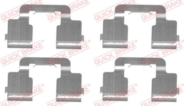 Комплектующие, колодки дискового тормоза QUICK BRAKE 1091733