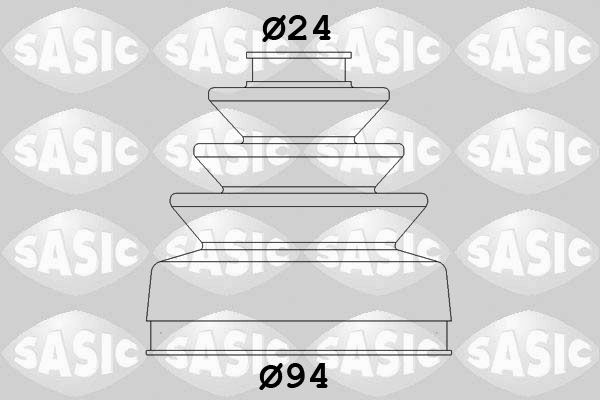 Комплект пыльника, приводной вал SASIC 2873493
