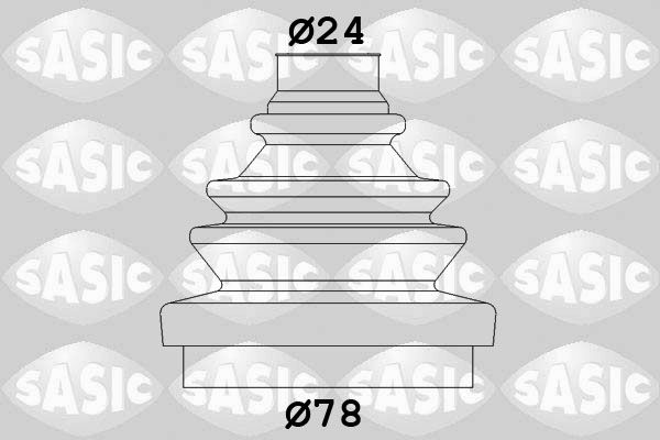 Комплект пыльника, приводной вал SASIC 2933013
