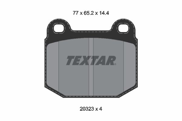 Комплект тормозных колодок, дисковый тормоз TEXTAR 2032306