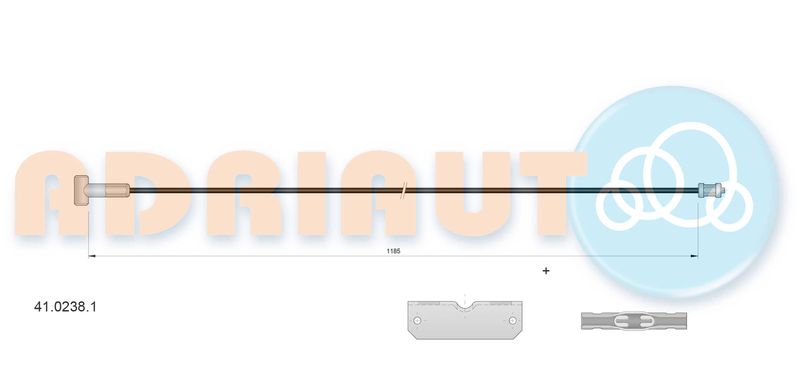 Тросик, cтояночный тормоз ADRIAUTO 4102381