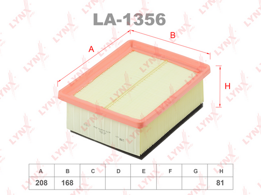 Воздушный фильтр LYNX LA1356