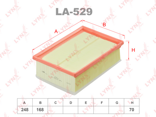 Воздушный фильтр LYNX LA529