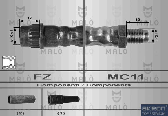 Тормозной шланг MALO 8940