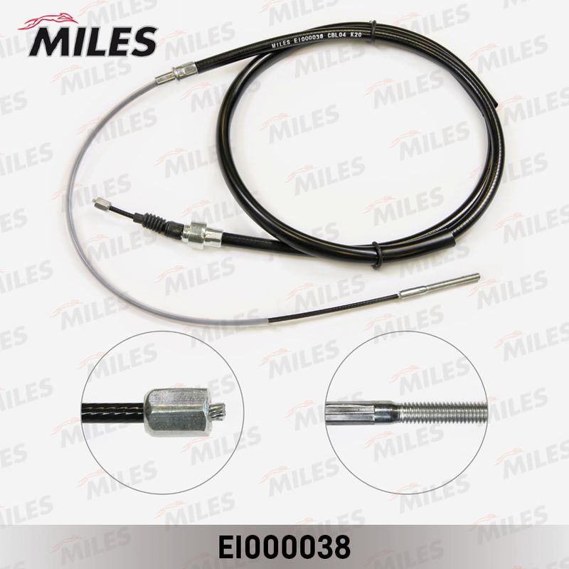 Тросик, cтояночный тормоз MILES EI000038