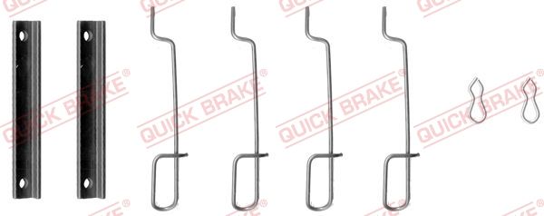 Комплектующие, колодки дискового тормоза QUICK BRAKE 1090992
