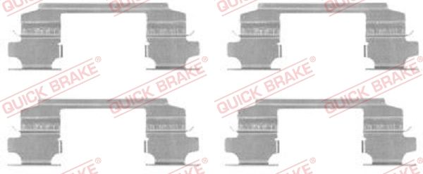 Комплектующие, колодки дискового тормоза QUICK BRAKE 1091686