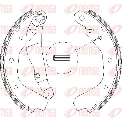 Тормозные колодки REMSA 409100