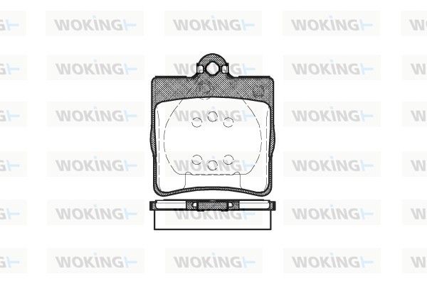 Комплект тормозных колодок, дисковый тормоз WOKING P778300