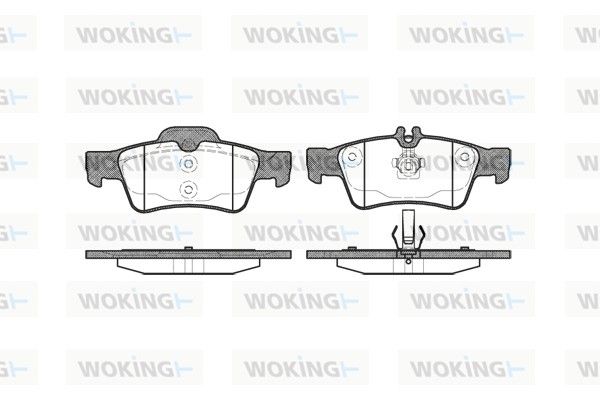Комплект тормозных колодок, дисковый тормоз WOKING P891300