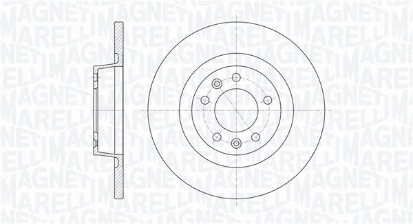 Тормозной диск MAGNETI MARELLI 361302040105
