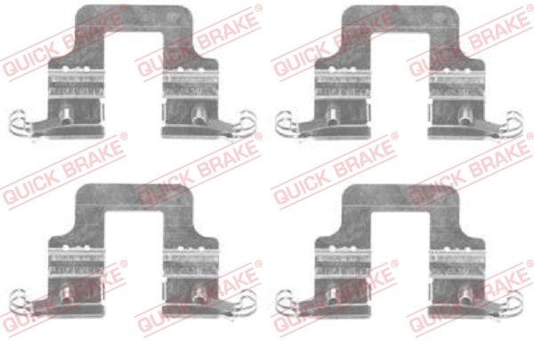 Комплектующие, колодки дискового тормоза QUICK BRAKE 1091766