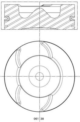 Поршень MAHLE 0613800