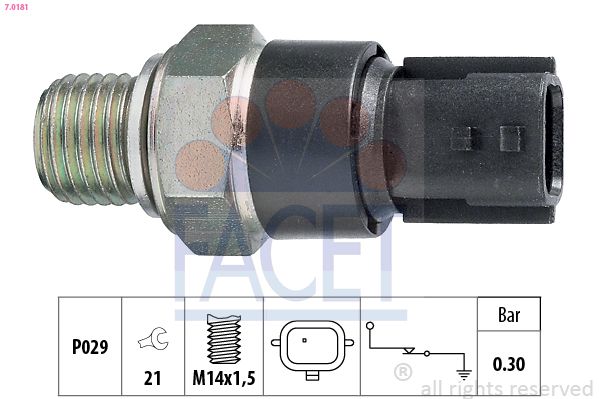 Датчик давления масла FACET 70181