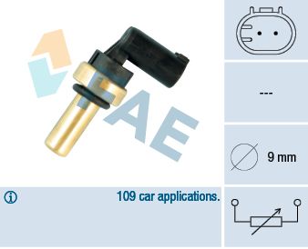 Датчик, температура охлаждающей жидкости FAE 32705