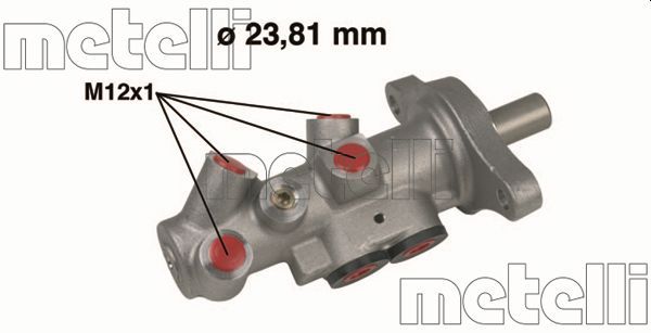 Главный тормозной цилиндр METELLI 050295