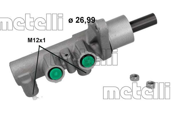 Главный тормозной цилиндр METELLI 051248