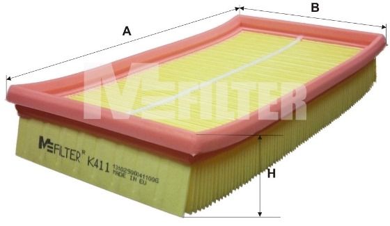 Воздушный фильтр MFILTER K411