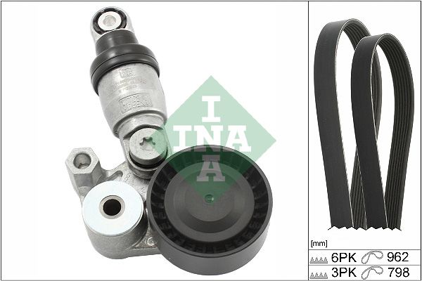 Поликлиновой ременный комплект INA 529043110