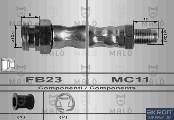 Тормозной шланг MALO 8512