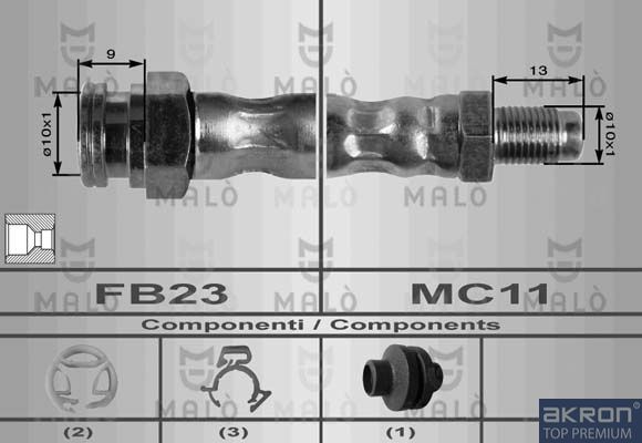 Тормозной шланг MALO 8552