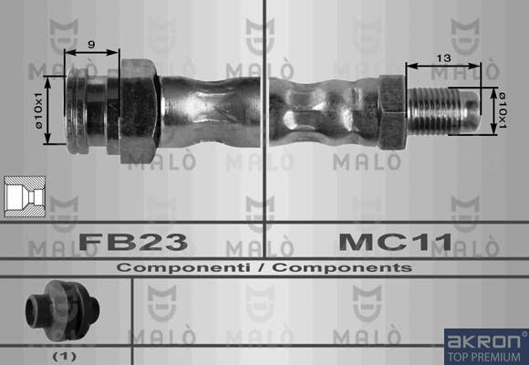Тормозной шланг MALO 8568