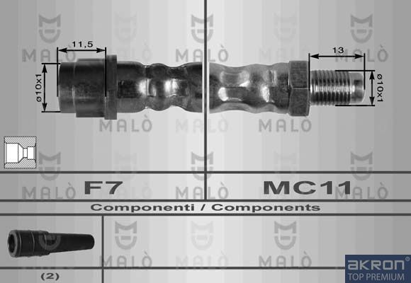 Тормозной шланг MALO 8927