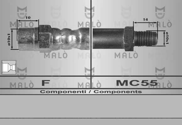 Тормозной шланг MALO 8930