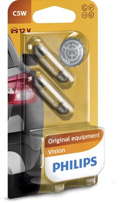 Лампа накаливания, фонарь освещения номерного знака PHILIPS 12844B2