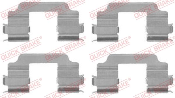Комплектующие, колодки дискового тормоза QUICK BRAKE 1091709