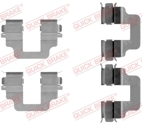Комплектующие, колодки дискового тормоза QUICK BRAKE 1091712