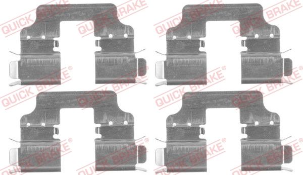 Комплектующие, колодки дискового тормоза QUICK BRAKE 1091750