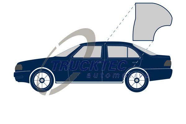 Уплотнение двери TRUCKTEC AUTOMOTIVE 0253029