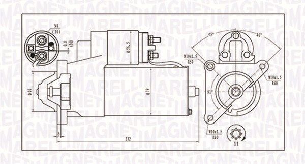 Стартер MAGNETI MARELLI 063720373010