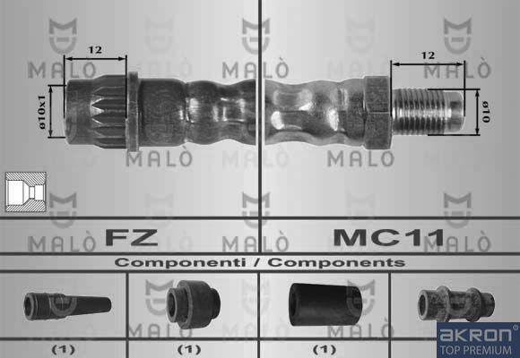 Тормозной шланг MALO 80440