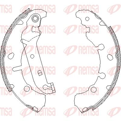 Тормозные колодки REMSA 413700