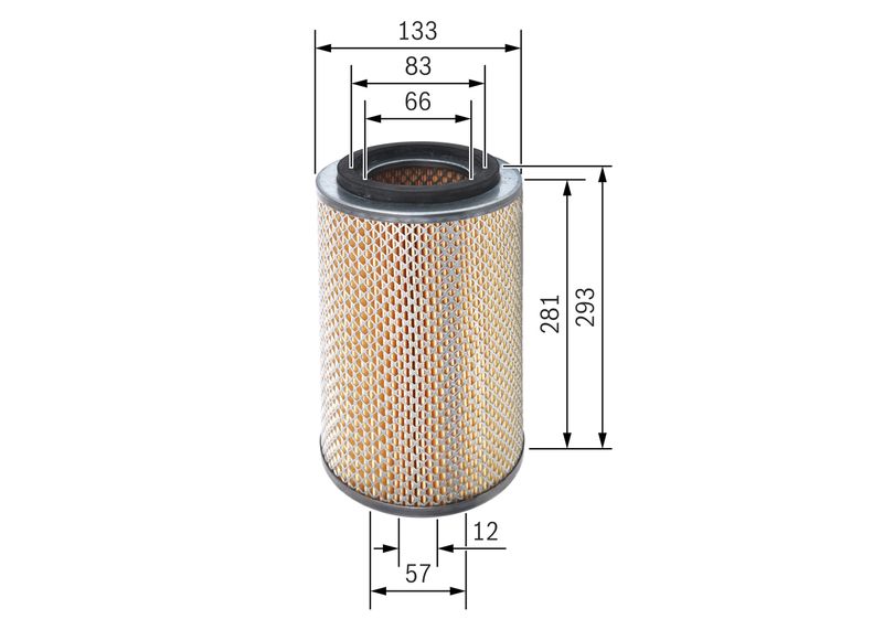 Воздушный фильтр BOSCH F026400186