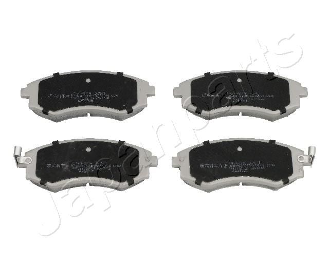 Комплект тормозных колодок, дисковый тормоз JAPANPARTS PAS02AF