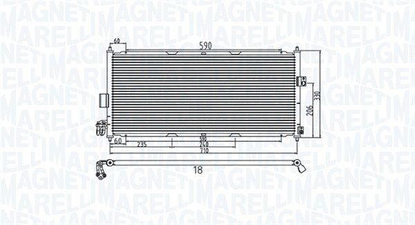 Конденсатор, кондиционер MAGNETI MARELLI 350203958000