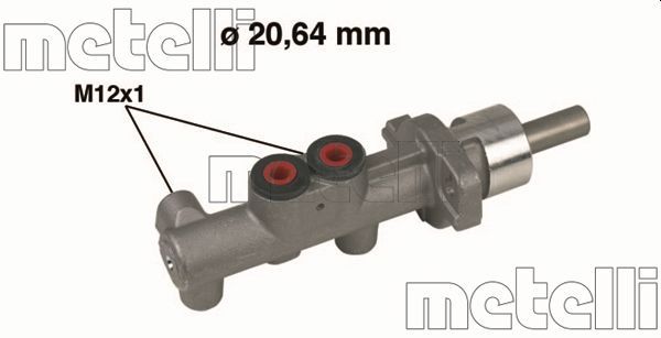 Главный тормозной цилиндр METELLI 050400