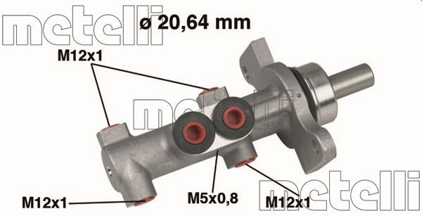 Главный тормозной цилиндр METELLI 050422