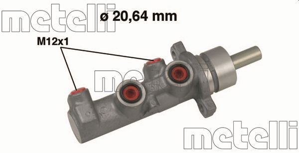 Главный тормозной цилиндр METELLI 050644